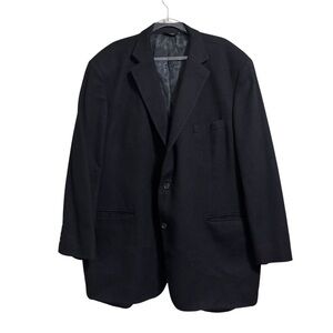 Pavone Cashmere Jacket Mens 50 Regular Cashmere Black Blazer Sport Coat Classic